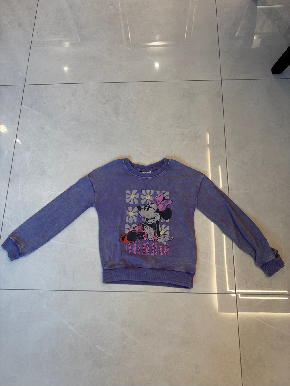 Disney Minnie Mouse Purple Pullover Sweatshirt